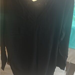 Elegant Black V-Neck Women's Top